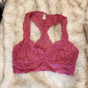 Free People Galloon Lace Racerback Bralette Small
